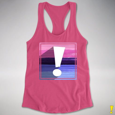 Omnisexual Pride Flag Exclamation Point Racerback Tank